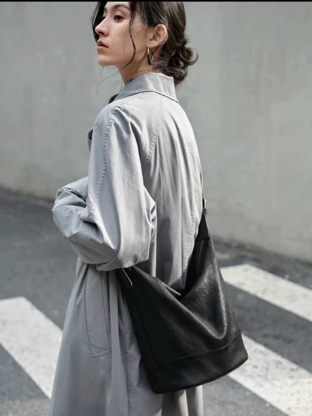 The Noir Voyage Convertible Leather Bag